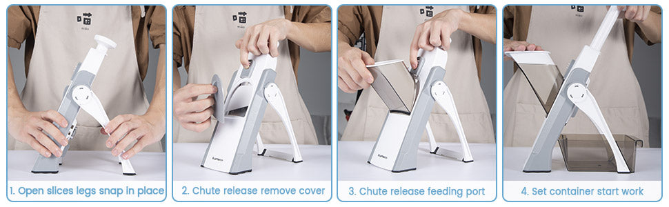 Multi-Function 4-in-1 Vegetable Cutter- Fast, Safe & Perfect Vegetable Cutting in Seconds
