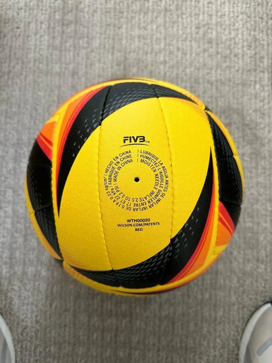 Wilson AVP OPTX Official Beach Volleyball Match Game Ball – Black/Yellow Tour Ball